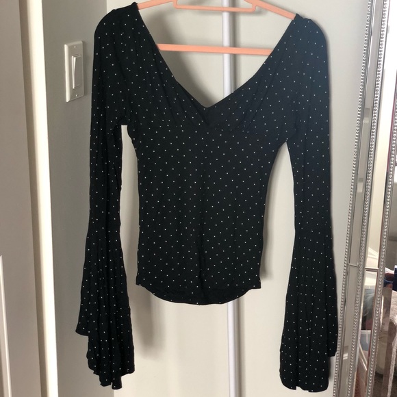 Free People Fitting Polka Dot Long Sleeve - Picture 4 of 4